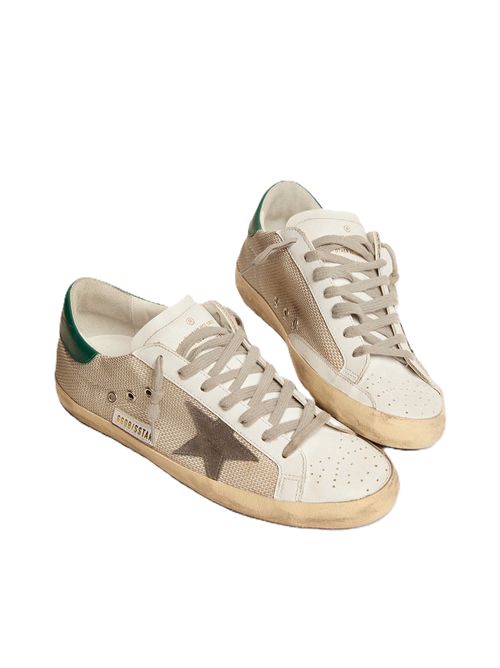 Golden Goose Super-Star Uomo in rete argento chiaro con stella grigia Golden Goose | GMF00101F00268670215